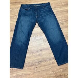 Levis 569 Loose Straight Leg Jeans Mens 40x32 Dark Wash Blue Denim Relaxed Fit